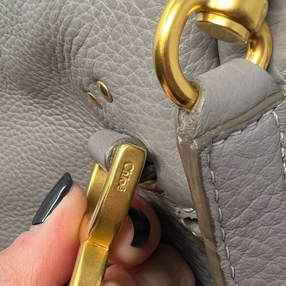🤩AUTHENTIC*EXCELLENT CONDITION Chloé Marcie Satchel/Crossbody Handle Bag Medium - Picture 8 of 11